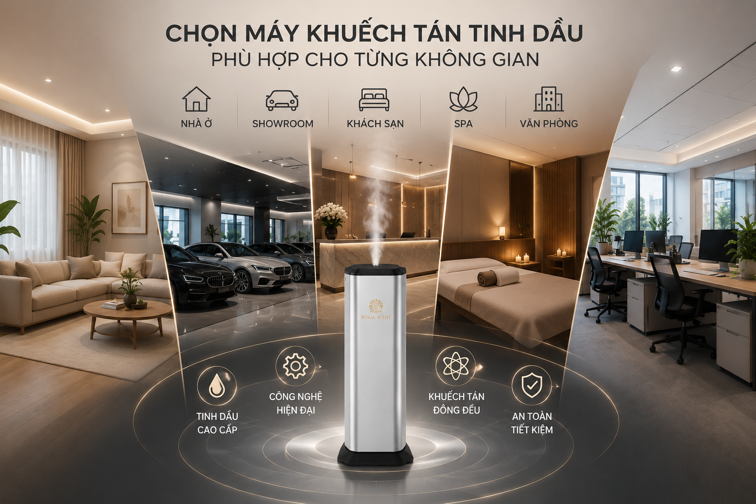 Cách chọn máy khuếch tán tinh dầu