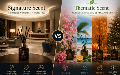 so sánh signature scent và thematic scent
