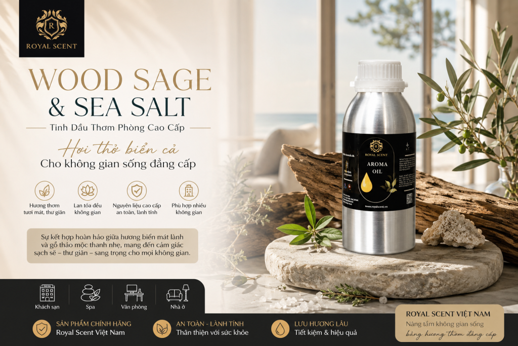 Tinh dầu wood sage and sea salt