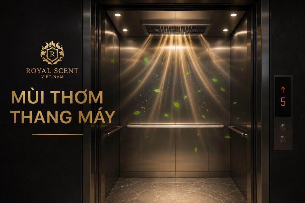 Máy khuếch tán mùi thơm thang máy cao cấp
